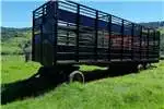 Agricultural Trailers BRIAB 3 Axle Drawbar Cattle + Sheep Trailer - R189