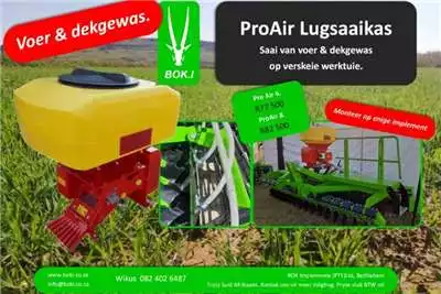 Planting and Seeding Equipment Bok.I Pro Air  Seeders 2019