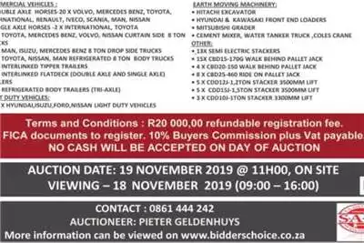 General purpose Trailer VARIOUS TRAILERS ON AUCTION 19 NOVEMBER 2019 2019