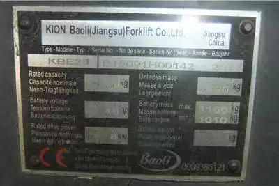 Forklifts Baoli 2.5 Ton KBE25 2017
