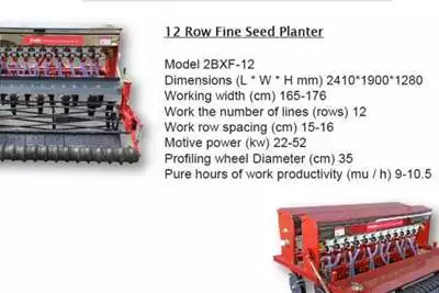 Planting and Seeding Equipment New 8 Row Fineseed Planter For lusern,tef,wheat,ec 2020