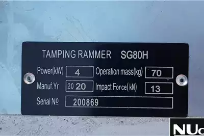 Rammer SG80H TAMPING RAMMER WITH HONDA ENGINE 10X AVAILAB