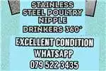 Livestock Stainless Steel poultry/rabbits drinking nipples 3