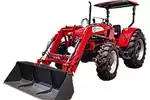 Tractors Mahindra 7590 4x4 Tractor FEL New 2000