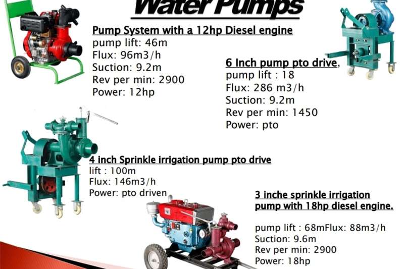 Irrigation Irrigation pumps WATER PUMPS FOR IRRIGATION (OFFICIAL DEALER) for sale by Private Seller | Truck & Trailer Marketplace