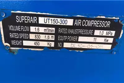 Other 12 Bar Air Compressor 300L for sale by Dirtworx | AgriMag Marketplace