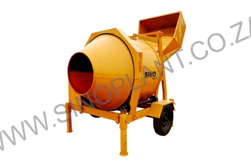 Sino Plant Concrete mixer Drum Mixer 800kg 380v   Hyd Skip 2024