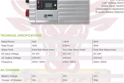 Technology and Power Low Frequency Pure Sine Inverter Charger