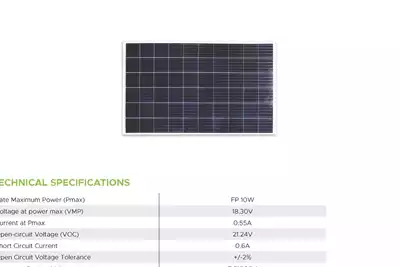 Technology and Power 10W Polycrystalline Solar Panel