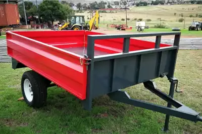 Agricultural Trailers Nuwe 2 ton enkelas sleepwaens met valkante