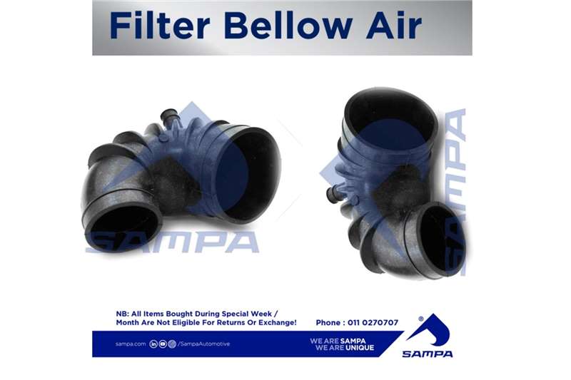 Volvo Truck spares and parts Fuel systems VERSION 2 & 3 AIR BELLOW HOSE 2021 for sale by Sampa Automotive | Truck & Trailer Marketplace
