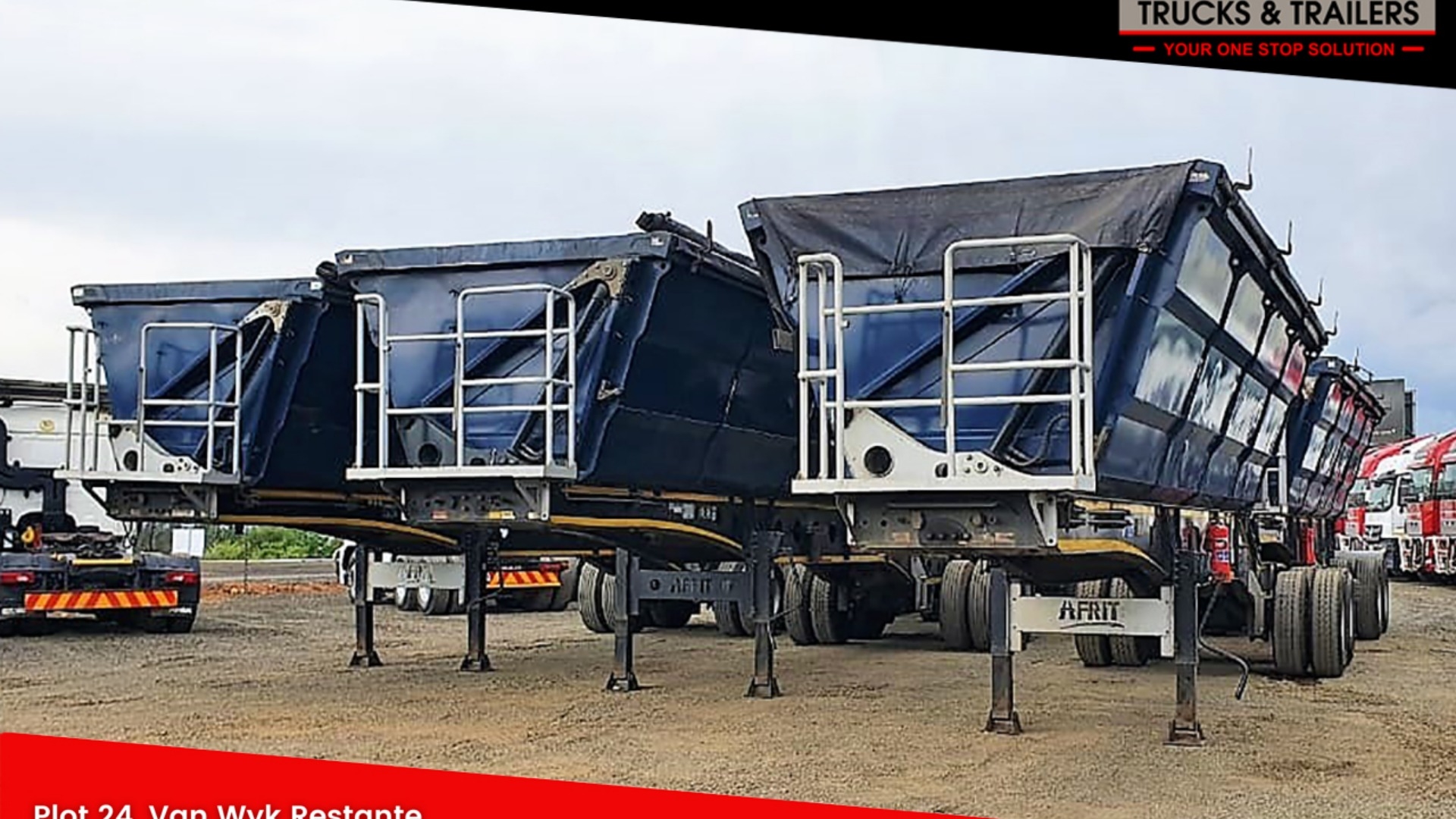 Afrit Trailers Side tipper VARIOUS AFRIT 40m3 & 45m3 SIDE TIPPER TRAILERS for sale by ZA Trucks and Trailers Sales | Truck & Trailer Marketplaces