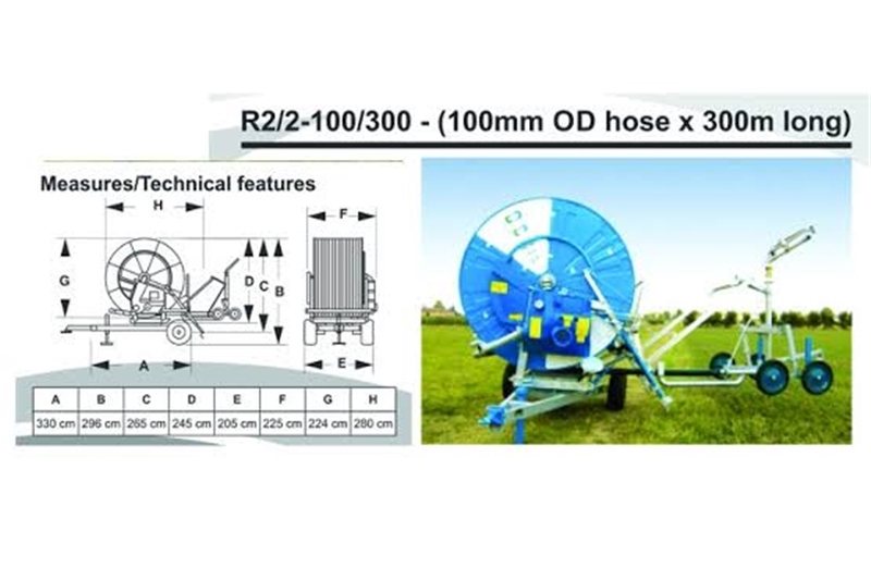 灌溉洒水器和枢轴OCMIS R2/2（100mm/300m）由私人卖方出售的旅行灌溉仪|卡车和拖车市场