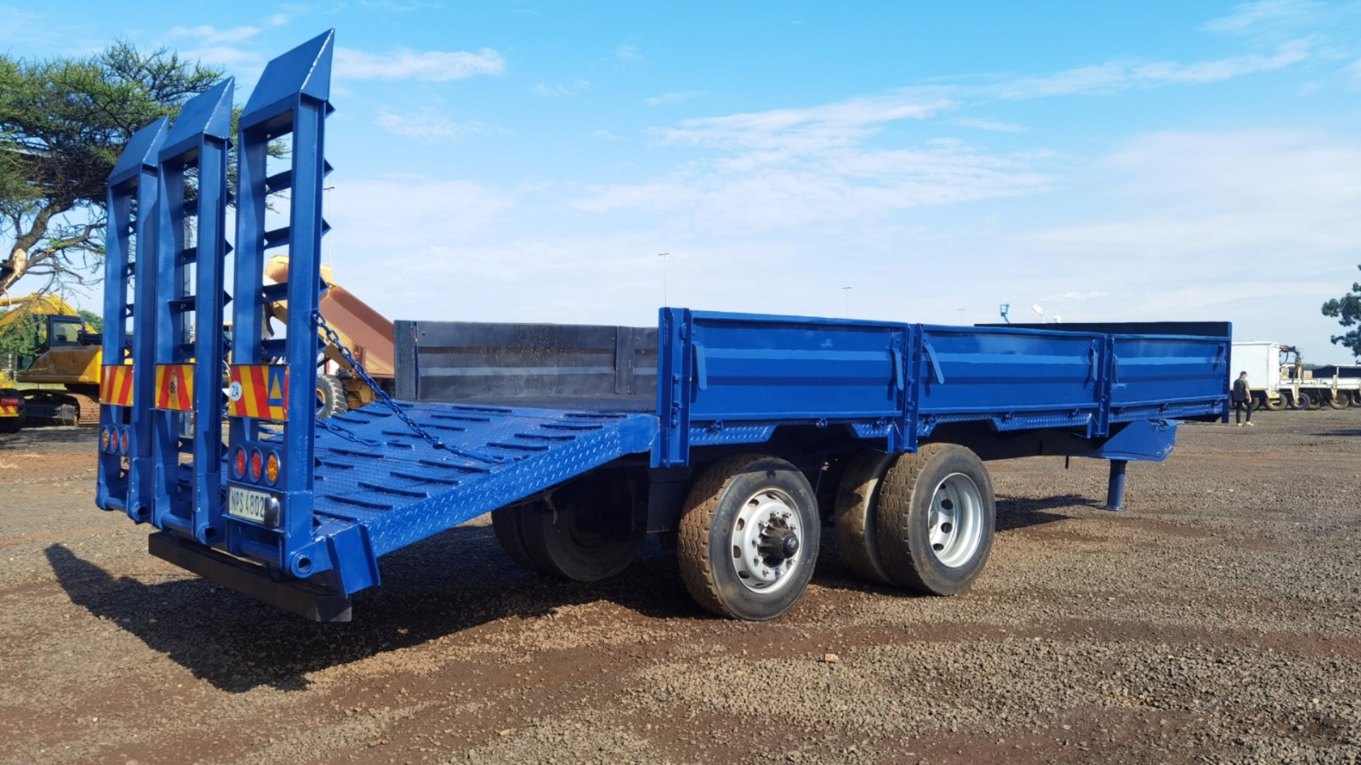 Trailers DOUBLE AXLE DROPSIDE TRAILER WITH BEAVERTAIL for sale by WCT Auctions Pty Ltd  | Truck & Trailer Marketplace