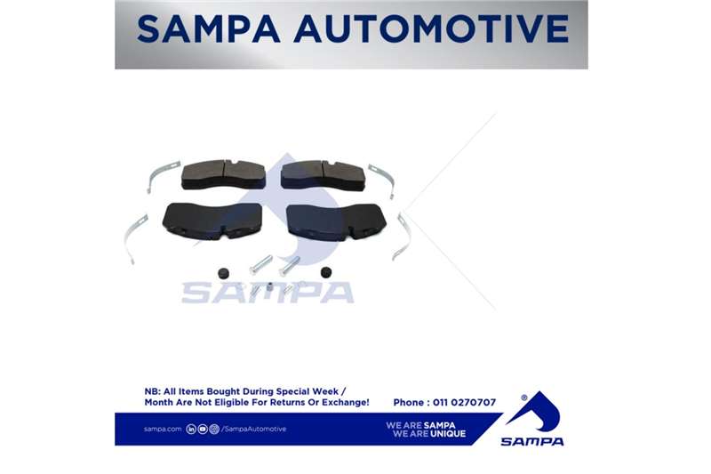 Mercedes Benz Truck spares and parts Suspension Brake pad kits With E Mark, 4 pcs. Brake Pad and A 2021 for sale by Sampa Automotive | Truck & Trailer Marketplace