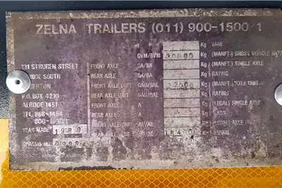Zelna Trailers Stepdeck Triaxle Stepdeck Container Locks Ramps 1989 for sale by A2Z Trucks | Truck & Trailer Marketplaces