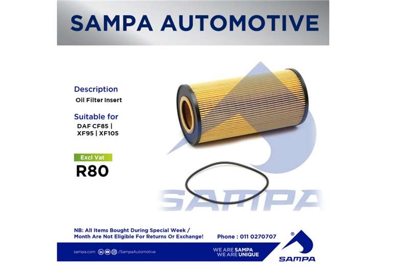 DAF Truck spares and parts Cooling systems DAF CF85|XF95|XF105 Oil Filter Insert 2021 for sale by Sampa Automotive | Truck & Trailer Marketplace