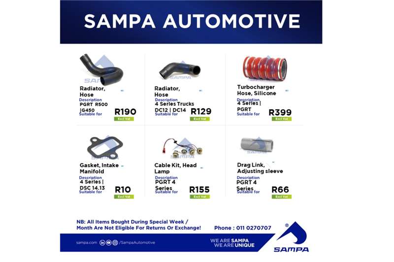 [make] Spares and Accessories in South Africa on Truck & Trailer Marketplaces