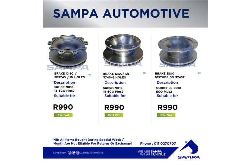 Sampa Automotive - a commercial spares and accessories dealer on Truck & Trailer Marketplaces