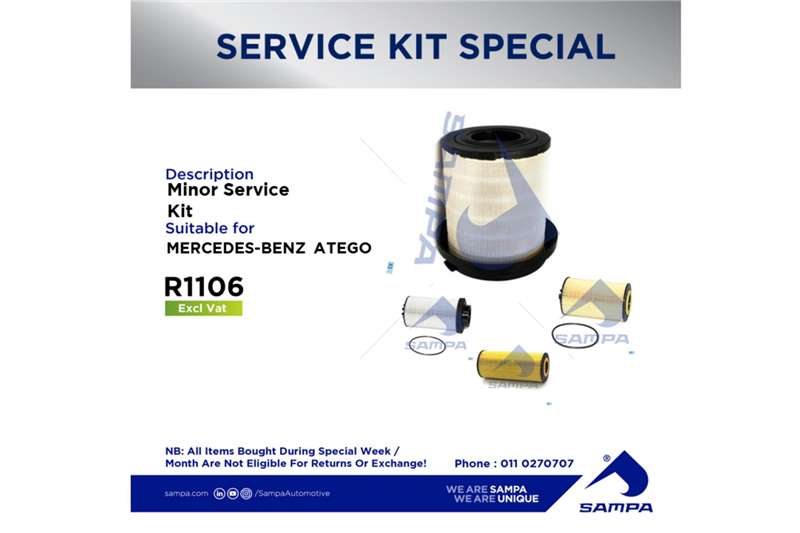 Mercedes Benz Truck spares and parts Differentials MERCEDES BENZ ATEGO Service kit 2021 for sale by Sampa Automotive | Truck & Trailer Marketplace