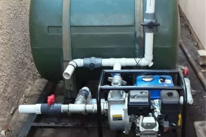 Irrigation Irrigation pumps Water tank with pump