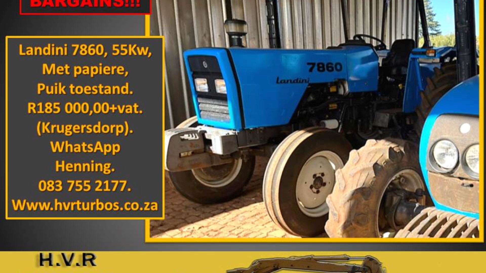 Landini Tractors 7860 for sale by HVR Turbos  | Truck & Trailer Marketplaces