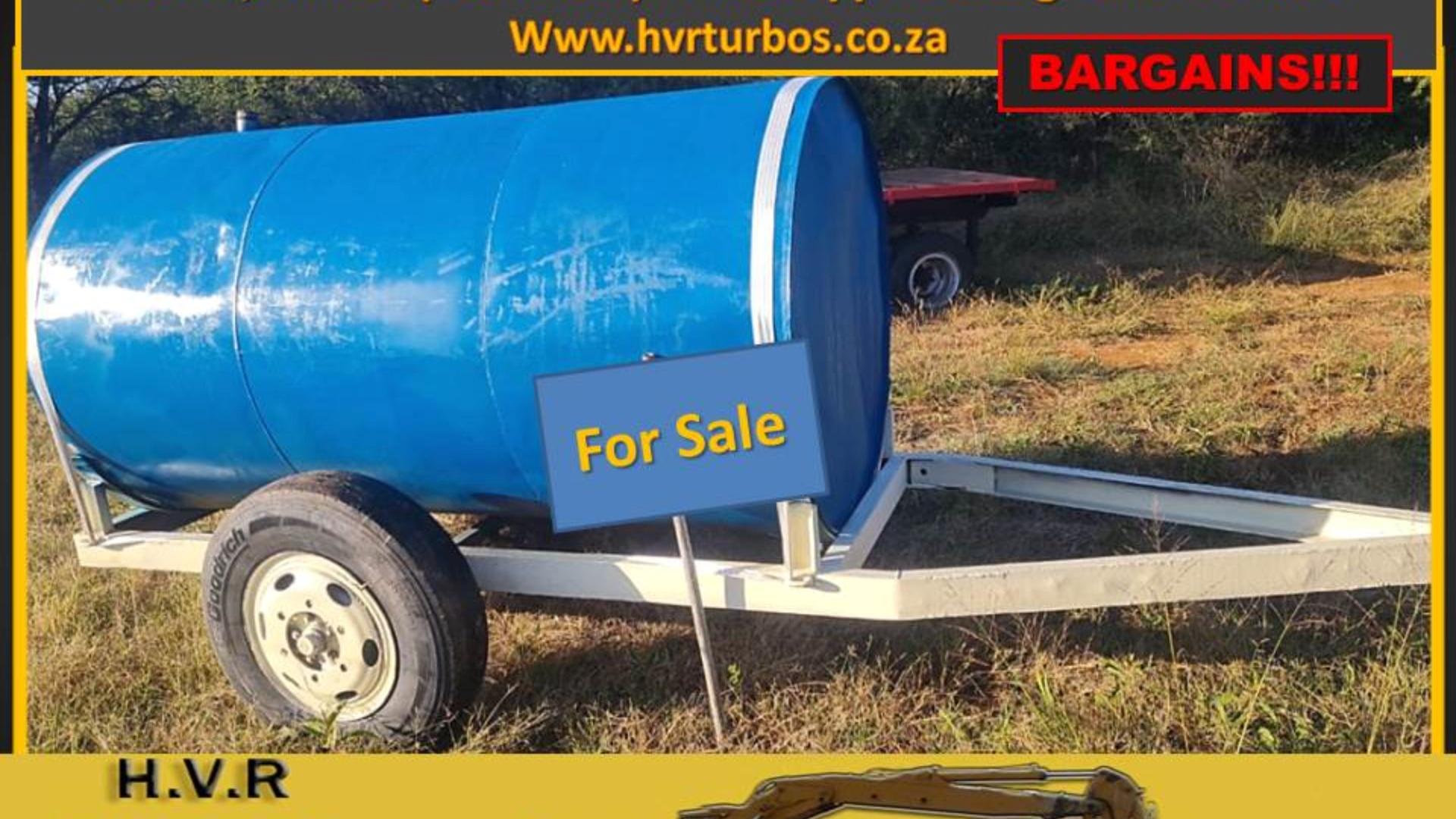 Water bowser trailer Waterkar/Dieselbrowser for sale by HVR Turbos  | Truck & Trailer Marketplaces