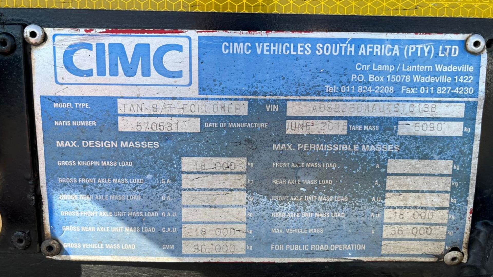 CIMC Trailers 2018 CIMC 40m3 2018 for sale by Truck and Plant Connection | Truck & Trailer Marketplaces