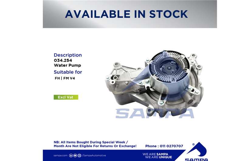 Volvo Truck spares and parts Suspension FH|FM V4 Water Pump 2021