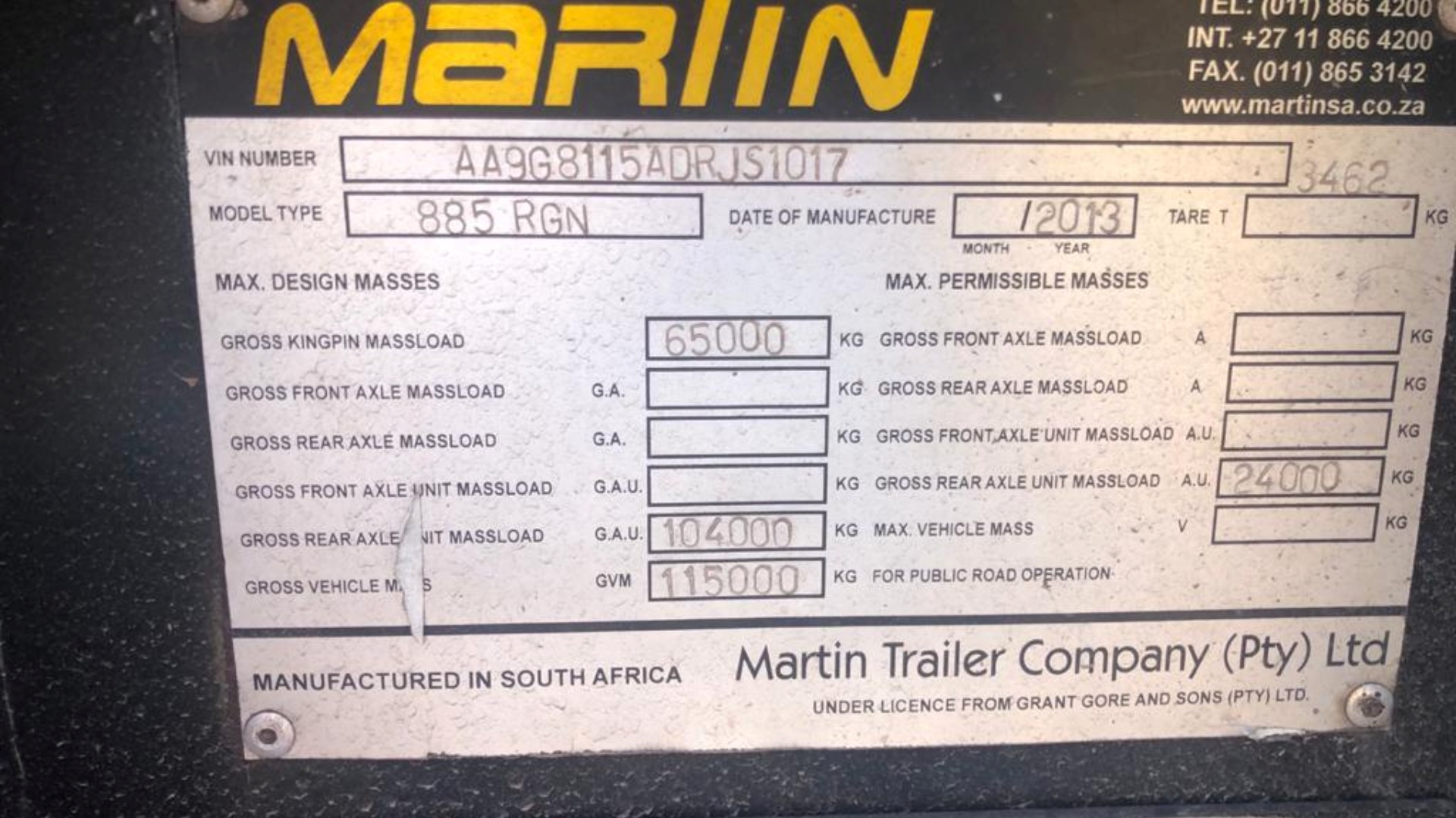 Martin Trailers Lowbed 2013 MARTIN RGN90 REMOVABLE GOOSENECK LOWBED WITH 2013 for sale by Martin Trailers PTY LTD        | Truck & Trailer Marketplaces