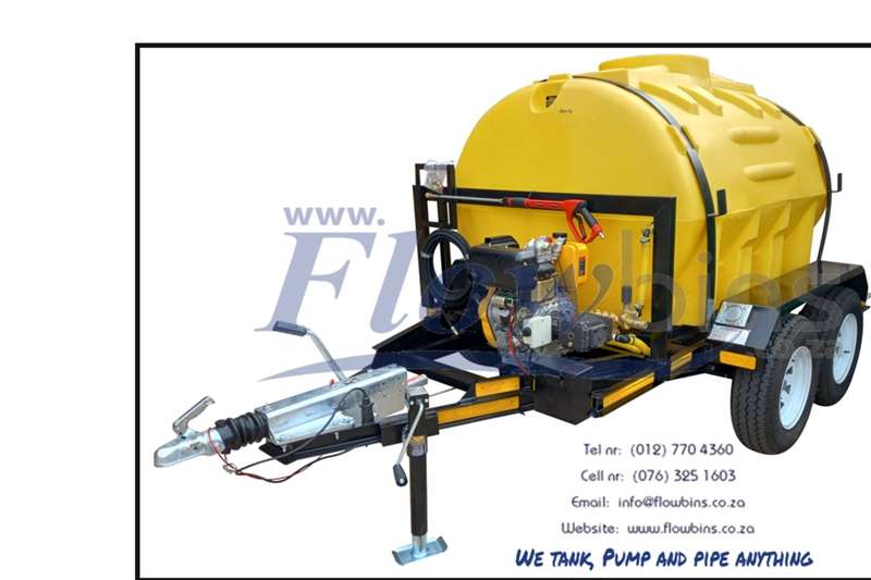 Other Spraying equipment High clearance sprayers NEW 2500Lt 186 Bar mobile pressure washer trailer 2024 for sale by Flowbins | AgriMag Marketplace