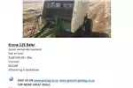 Haymaking and silage Round balers Krone 125 Baler for sale by Private Seller | AgriMag Marketplace