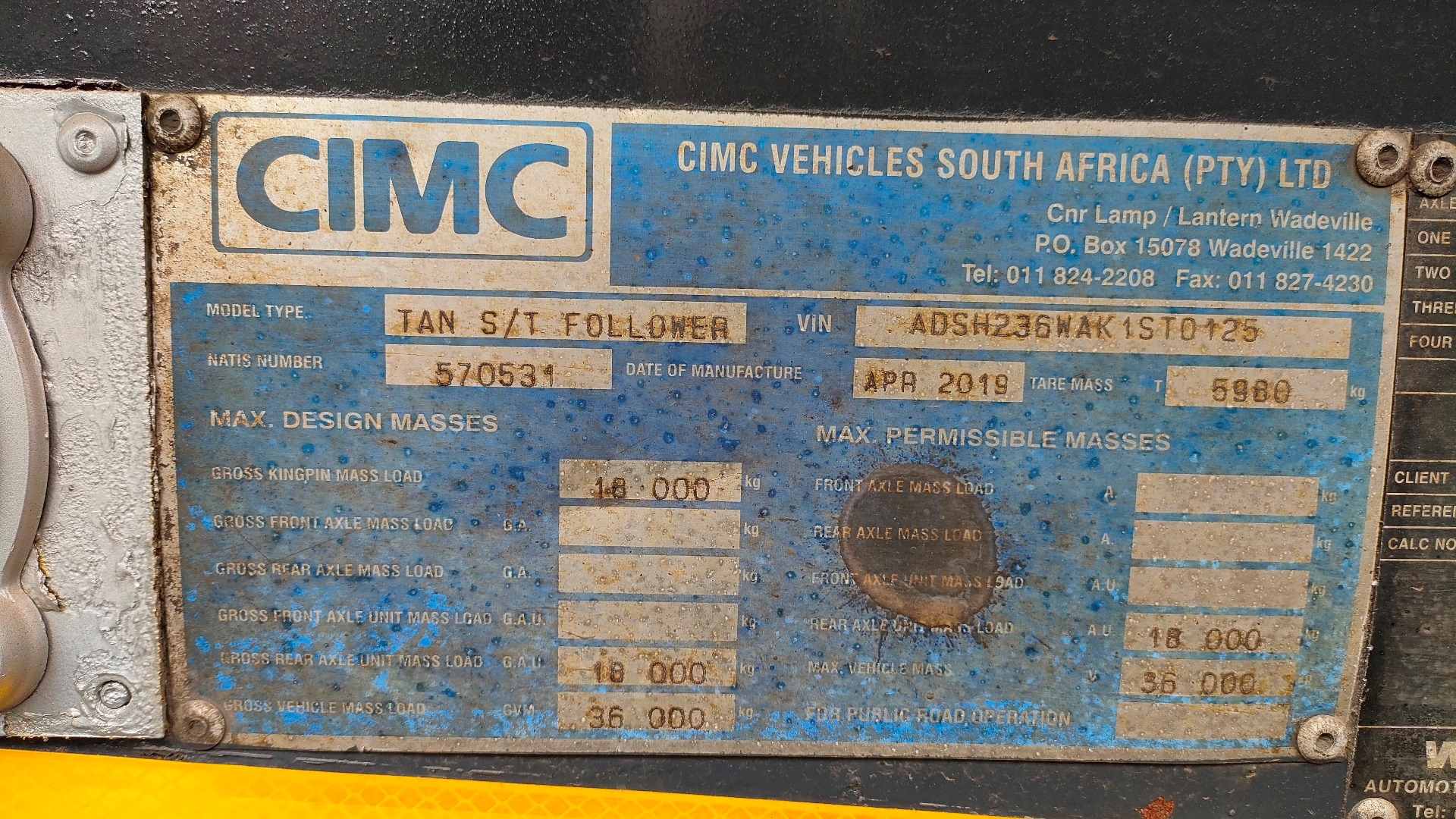 CIMC Trailers Side tipper CIMC Top Trailers 40 cube Interlink Sidetipper 2019 for sale by A2Z Trucks | Truck & Trailer Marketplaces
