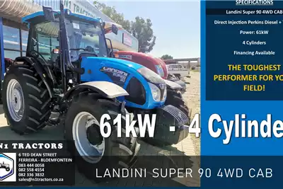 Landini Tractors 4WD tractors Landini Super 90 4WD CAB for sale by N1 Tractors | Truck & Trailer Marketplace