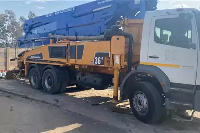 Mercedes Benz Concrete pump trucks Used MERC AXOR with PUTZMEISTER Pump 2014 for sale by FAW Newlands   | Truck & Trailer Marketplace