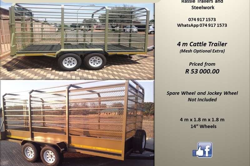 Agricultural trailers Livestock trailers 4 m Cattle Trailer NRCS approved