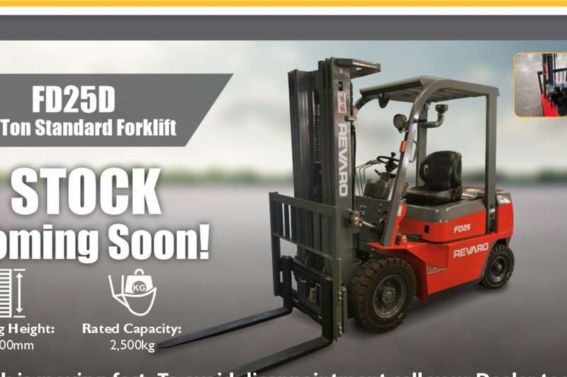 Revaro Forklifts FD25D 2023 for sale by Farmtrac Dundee | Truck & Trailer Marketplace