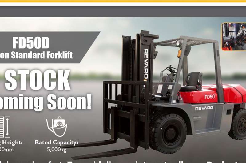 Revaro Forklifts FD50D 2023 for sale by Farmtrac Dundee | Truck & Trailer Marketplace