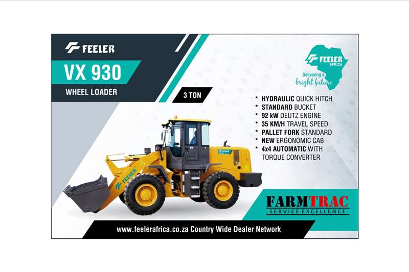 Feeler Loaders VX930 Loader 2023 for sale by Farmtrac Dundee | Truck & Trailer Marketplace