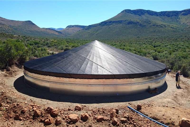 Staalboer Structures and dams Dams 100KL Galv Steel Reservoir & shade net for sale by Staalboer | AgriMag Marketplace