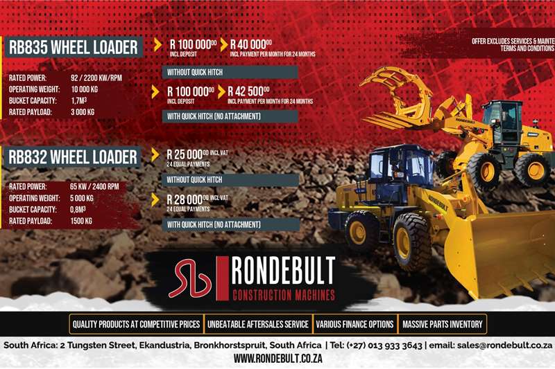 Rondebult Wheel loader RB835  WHEEL LOADER 2023