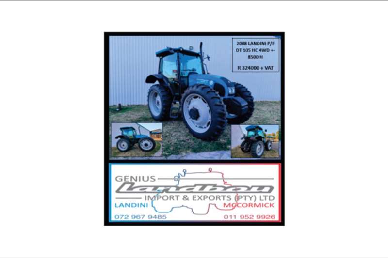 Landini Tractors 4WD tractors DT105HC   P/F 2008 for sale by Genius Landbou Import and Export | AgriMag Marketplace