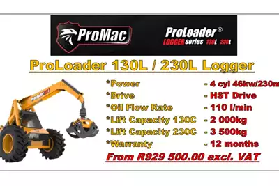 Other Forestry equipment Loggers ProLoader 130L Logger 2024 for sale by Promac Equipment | Truck & Trailer Marketplace
