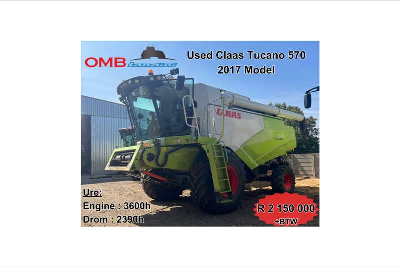 Claas Harvesting equipment Grain harvesters Tucano 570 2017 for sale by OMB Landini | Truck & Trailer Marketplace