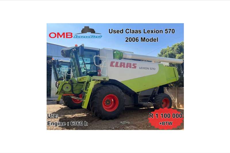 Claas Harvesting equipment Grain harvesters Lexion 570 2006 for sale by OMB Landini | Truck & Trailer Marketplace