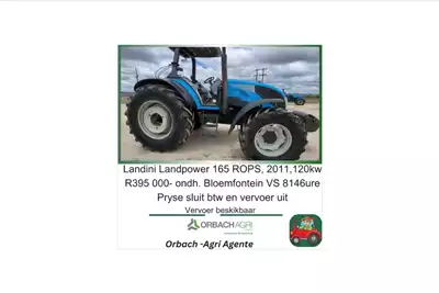 Landini Tractors 4WD tractors Landpower 165 ROPS  120kw 2011 for sale by R3G Landbou Bemarking Agricultural Marketing | Truck & Trailer Marketplace