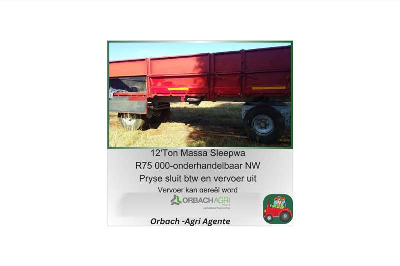 Agricultural trailers Dropside trailers 12 ton for sale by R3G Landbou Bemarking Agricultural Marketing | AgriMag Marketplace