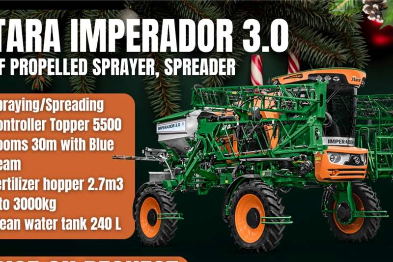 Stara Spraying equipment Boom sprayers IMPERADOR 3.0 Sprayer Contact Jimmy   0761356256 for sale by STUCKY AGRI EQUIPMENT | AgriMag Marketplace