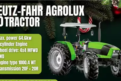 Deutz Tractors 4WD tractors AGROLUX 90 Contact Jimmy   076 135 6256 for sale by STUCKY AGRI EQUIPMENT | Truck & Trailer Marketplace