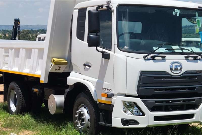 UD Tipper trucks Croner PKE250 4x2 with 6m3 Tipper body fitted. 2024